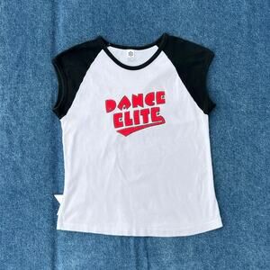 2010s UW Madison Dance Elite ringer tee